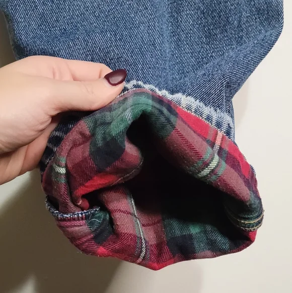 Burry Lane Vintage Flannel Lined Jeans Size 16 - Picture 7 of 7